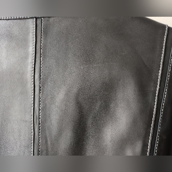 Acton The Olde Hide House Black Leather Jacket XL - Picture 9 of 10